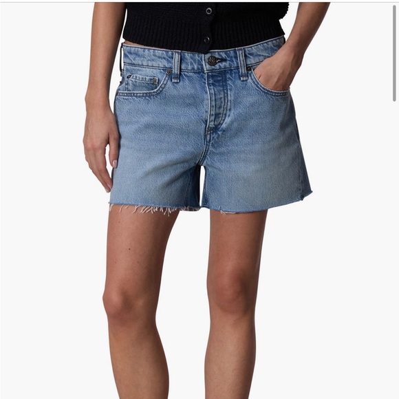 rag & bone Pants - rag & bone Light Blue Denim Jean Shorts